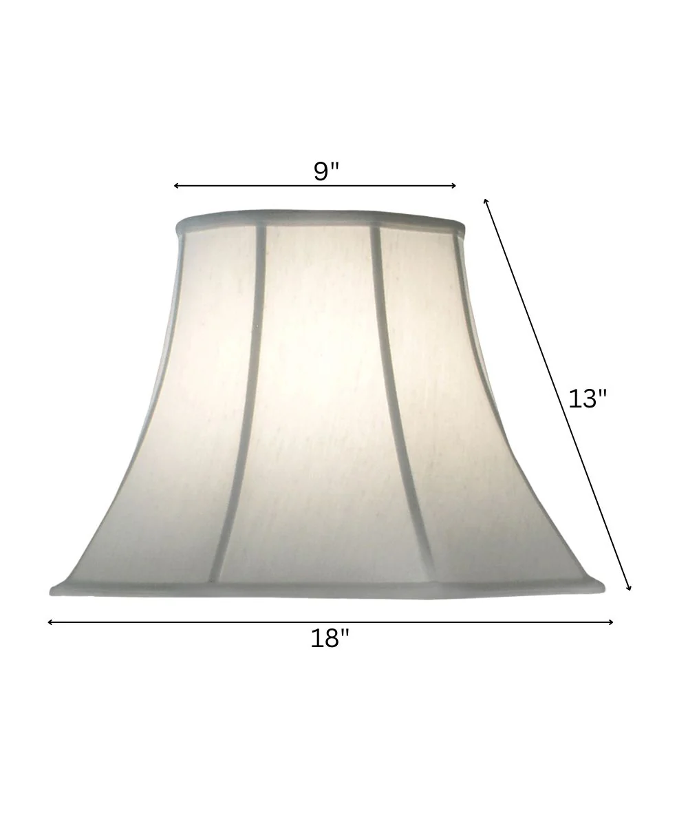 9x18x13 Pearl Supreme Satin Bell Softback Lampshade - Image 3