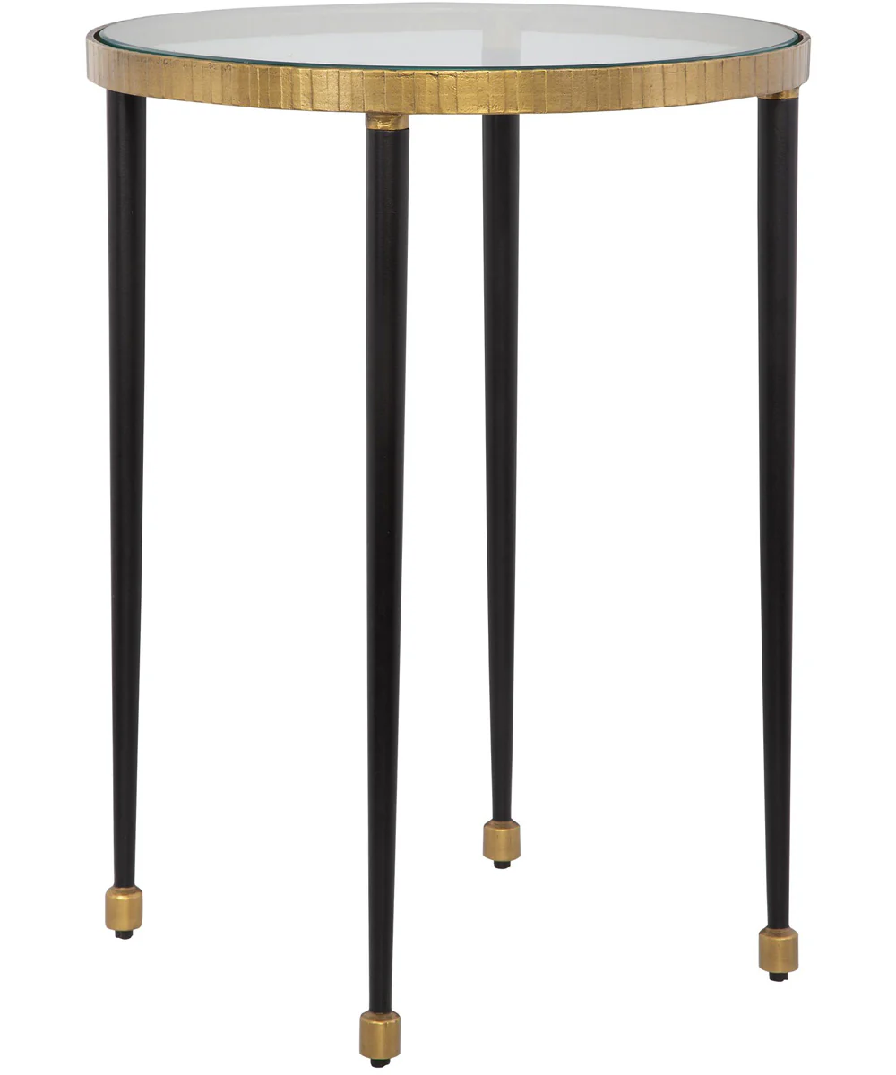 Stiletto Antique Gold Side Table - Image 3