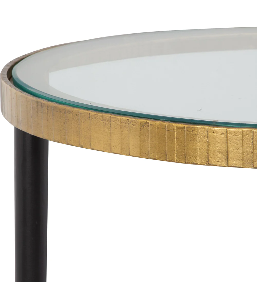 Stiletto Antique Gold Side Table - Image 4
