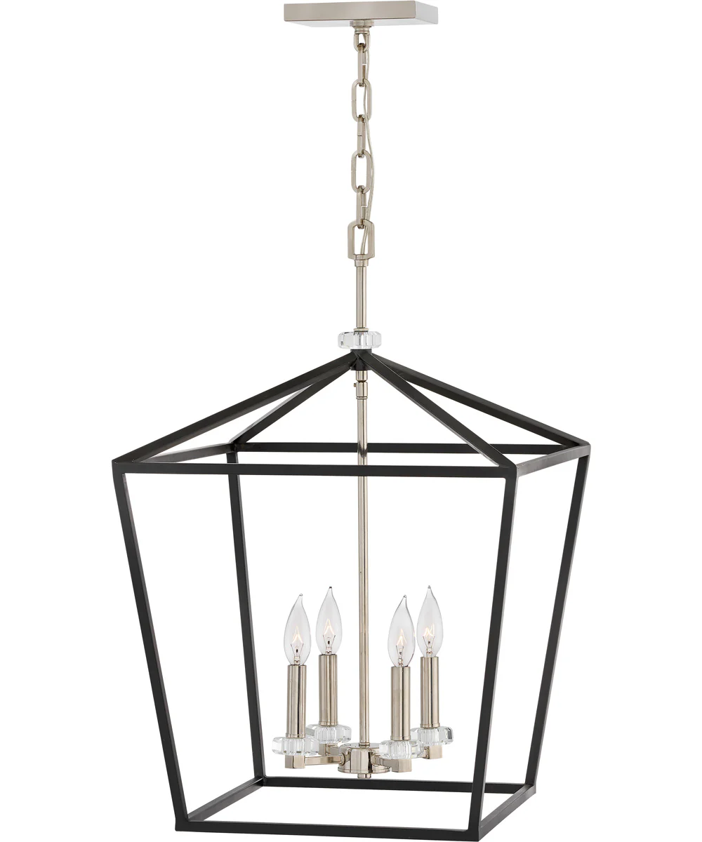 Stinson 4-Light Large Open Frame in Black