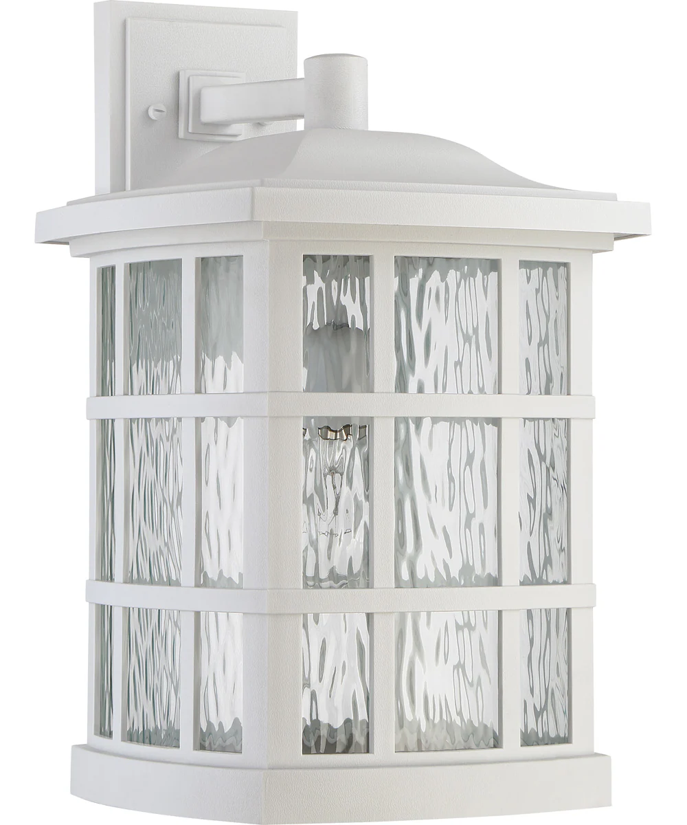 Stonington Extra Large 1-light Outdoor Wall Light  Coastal Armour White Lustre - Image 3