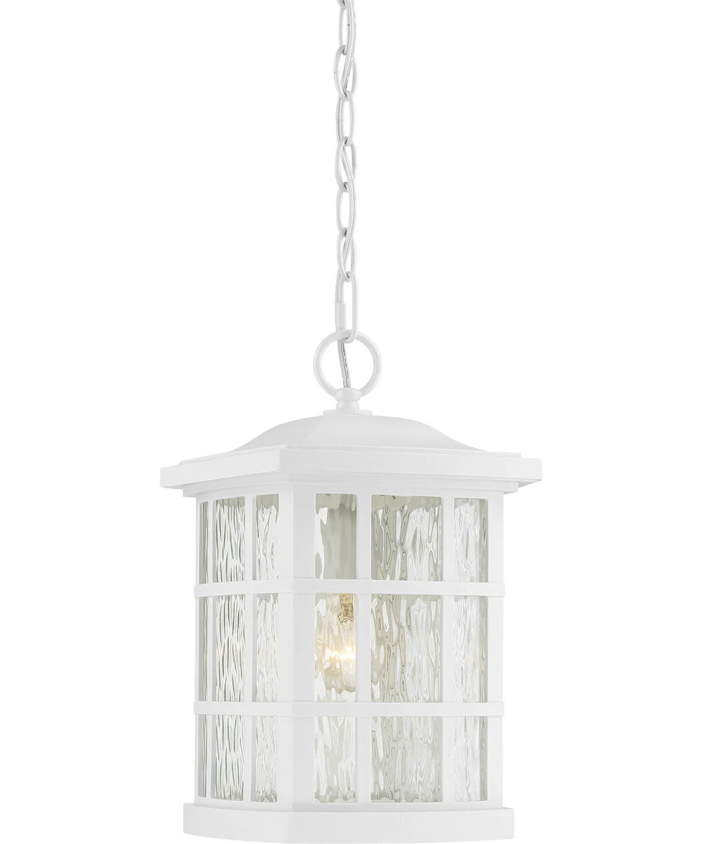 Stonington Large 1-light Outdoor Pendant Light  Coastal Armour White Lustre
