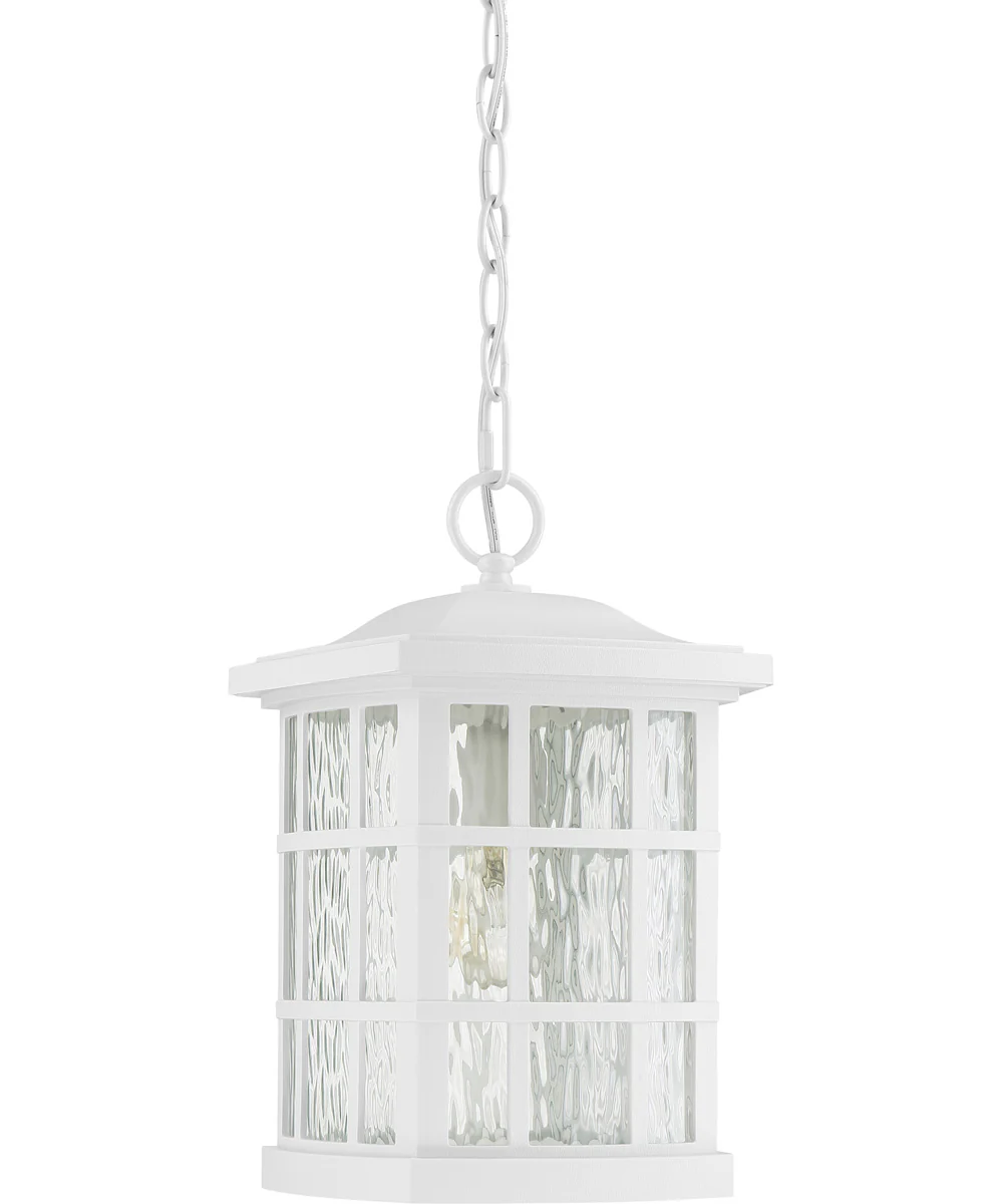 Stonington Large 1-light Outdoor Pendant Light  Coastal Armour White Lustre - Image 3
