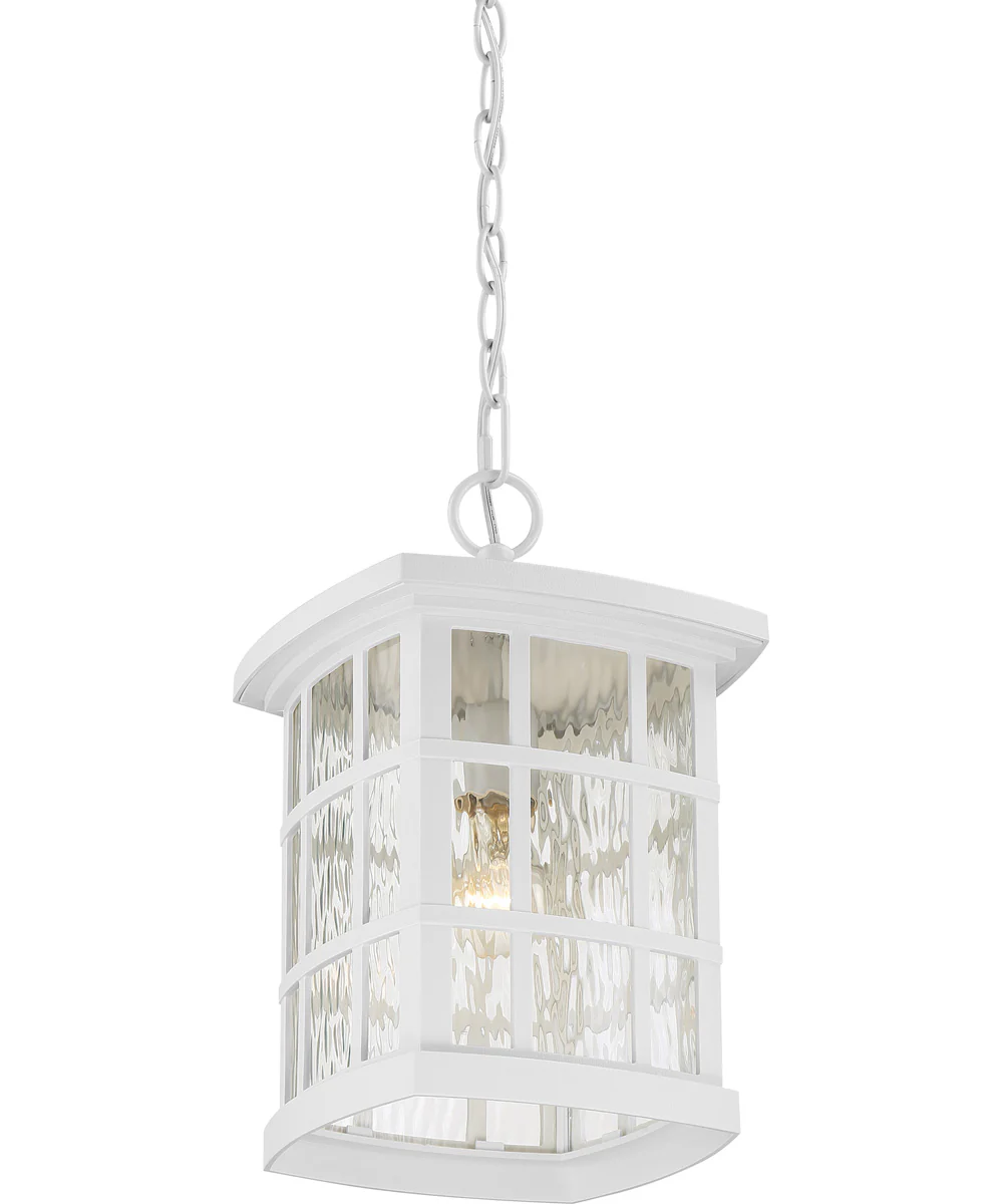 Stonington Large 1-light Outdoor Pendant Light  Coastal Armour White Lustre - Image 4