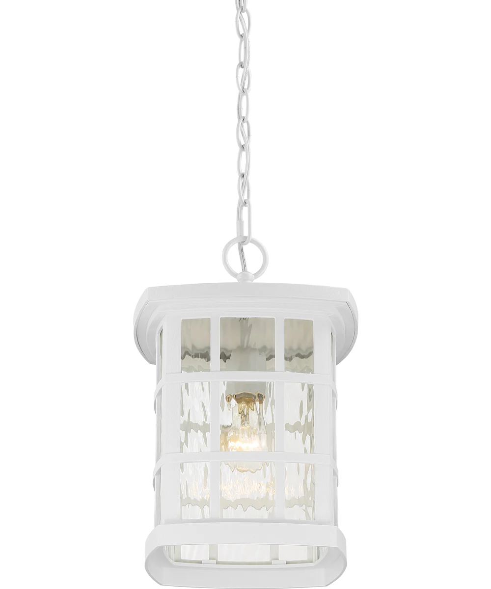 Stonington Large 1-light Outdoor Pendant Light  Coastal Armour White Lustre - Image 6