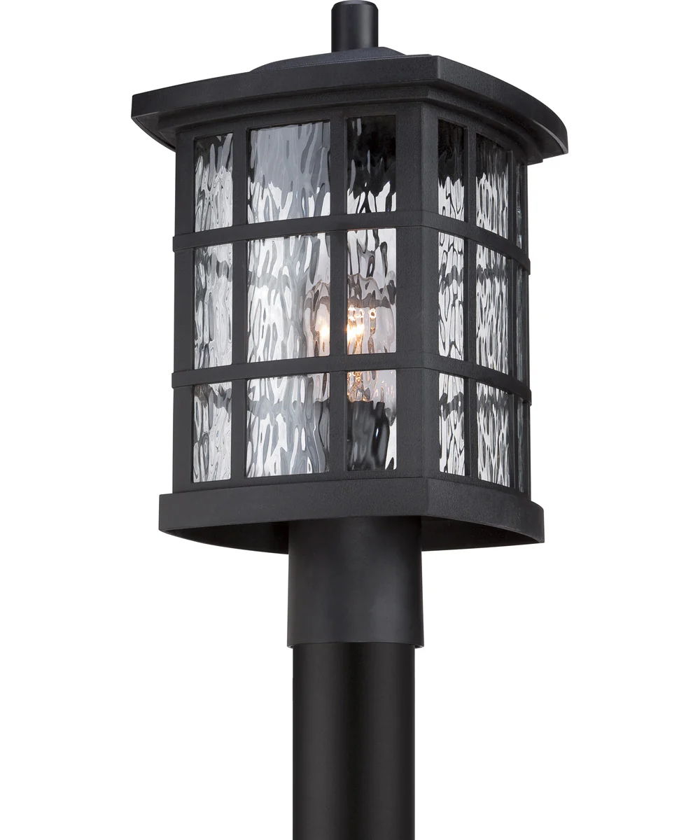 Stonington Large 1-light Outdoor Post Light  Coastal Armour Mystic Black - Image 6
