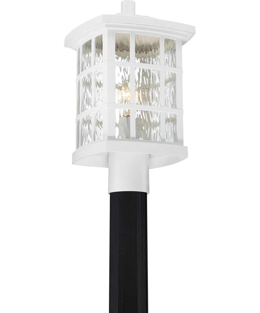 Stonington Large 1-light Outdoor Post Light  Coastal Armour White Lustre - Image 4
