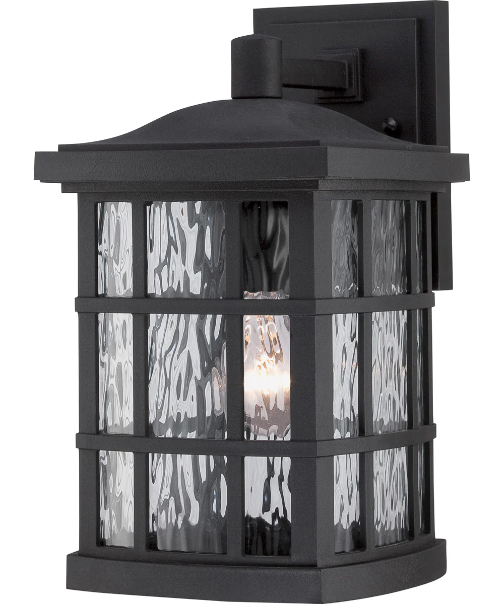 Stonington Medium 1-light Outdoor Wall Light  Coastal Armour Mystic Black
