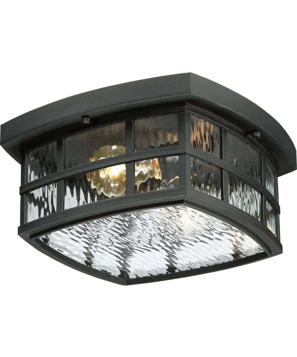 Stonington Medium 2-light Outdoor Ceiling Light  Coastal Armour Mystic Black - Image 2