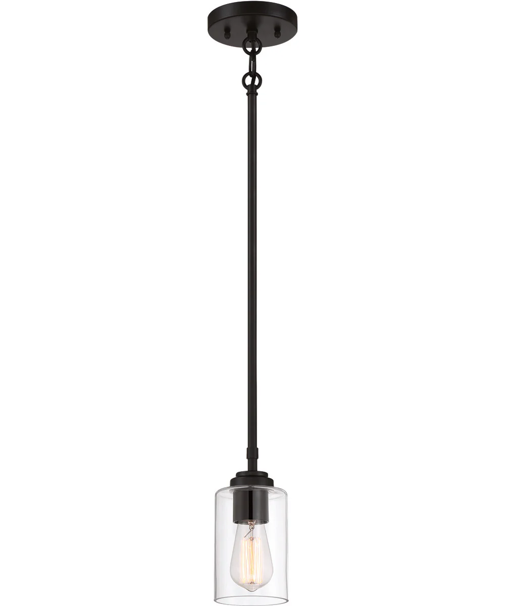 Stowe 1-Light Mini Pendant Flat Black - Image 2