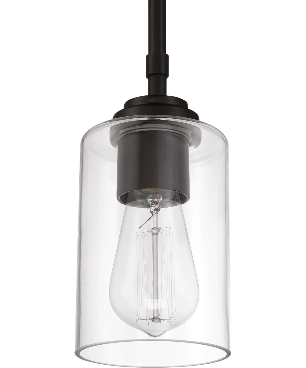 Stowe 1-Light Mini Pendant Flat Black - Image 5