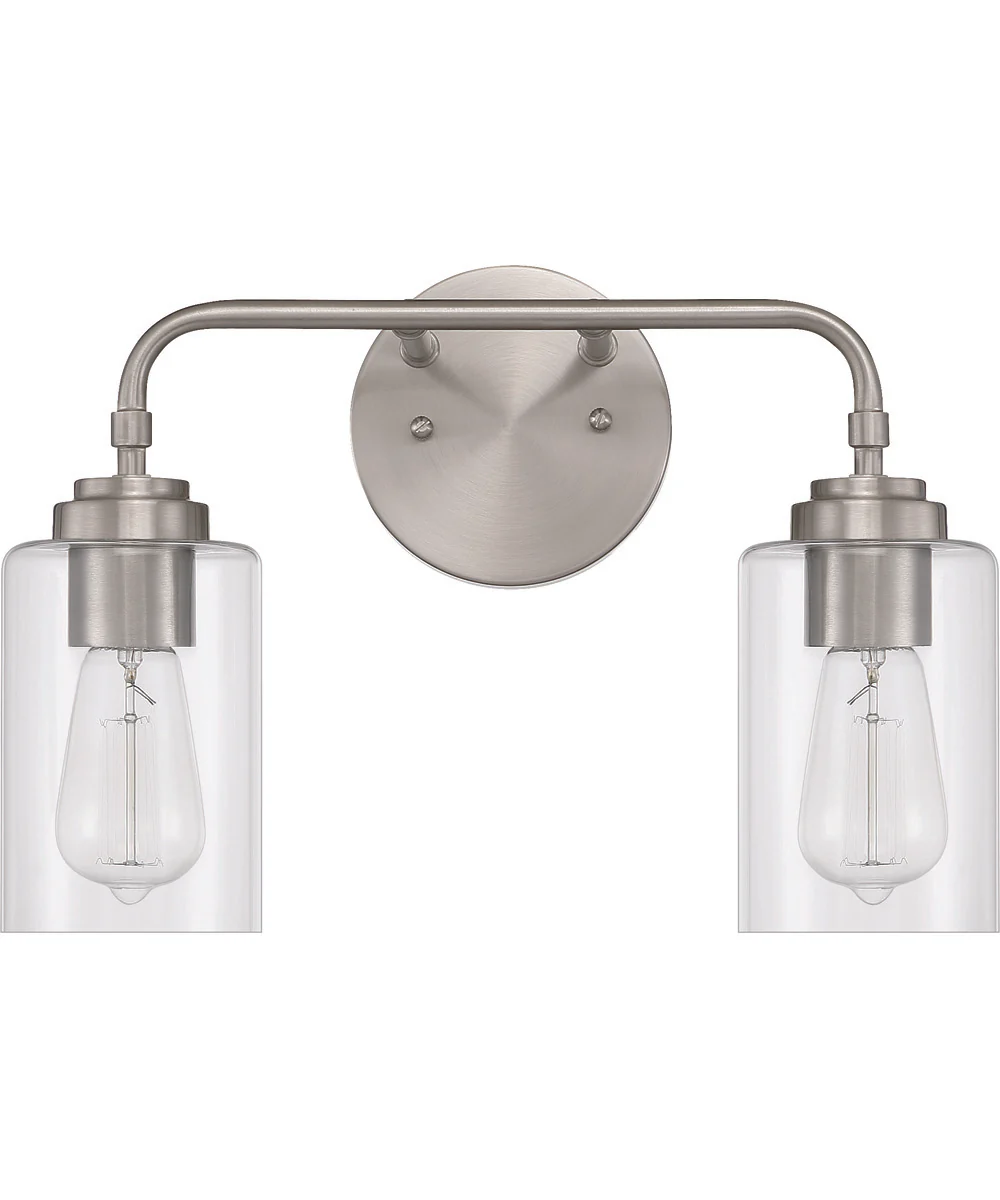 Stowe 2-Light Vanity Brushed Polished Nickel - Image 3