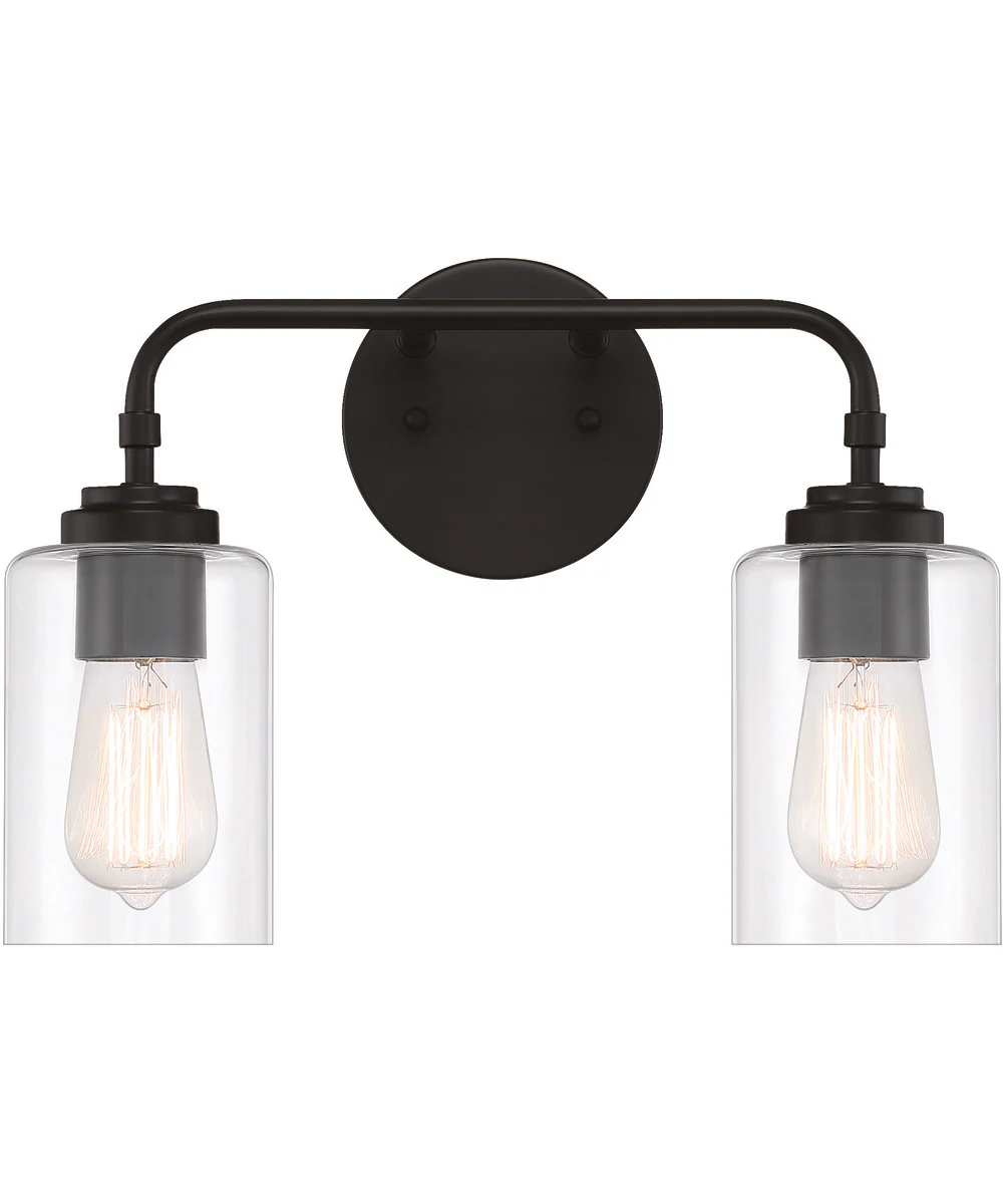 Stowe 2-Light Vanity Flat Black - Image 4