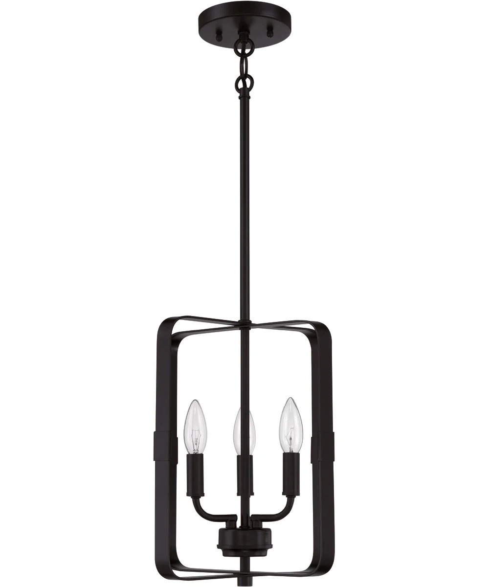 Stowe 3-Light Foyer Flat Black - Image 4