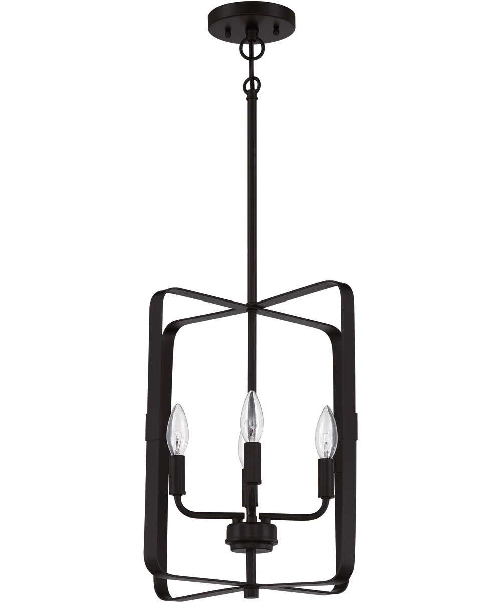 Stowe 4-Light Foyer Flat Black - Image 4