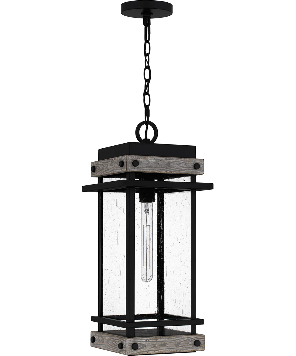 Strader Large 1-light Outdoor Pendant Light Matte Black - Image 2