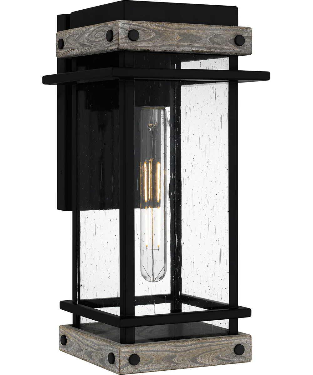 Strader Medium 1-light Outdoor Wall Light Matte Black