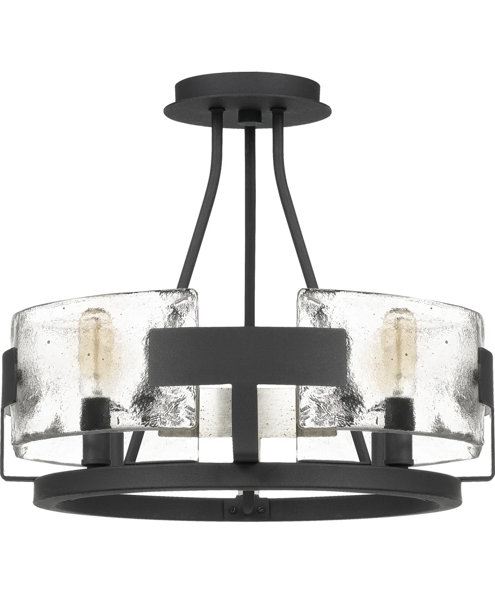 Stratum Large 4-light Semi Flush Mount Royal Ebony - Image 3
