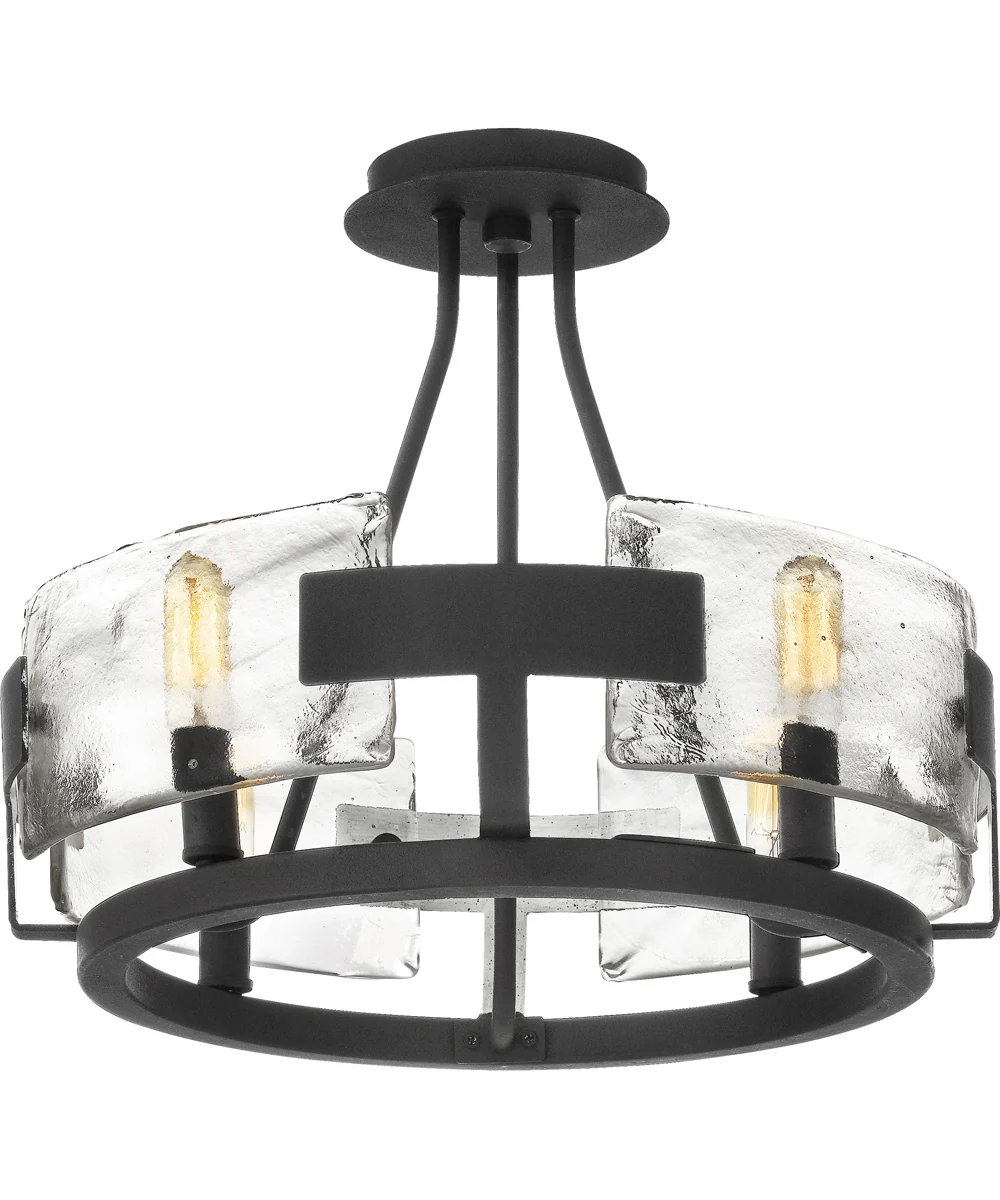 Stratum Large 4-light Semi Flush Mount Royal Ebony - Image 4