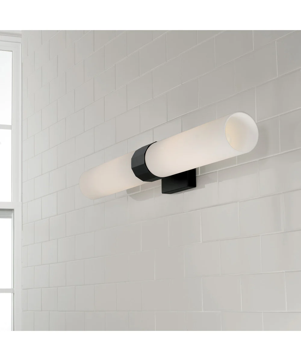 Sutton 2-Light Sconce Matte Black - Image 3