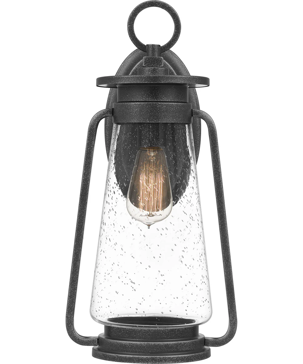Sutton Large 1-light Outdoor Wall Light Speckled Black - Image 4