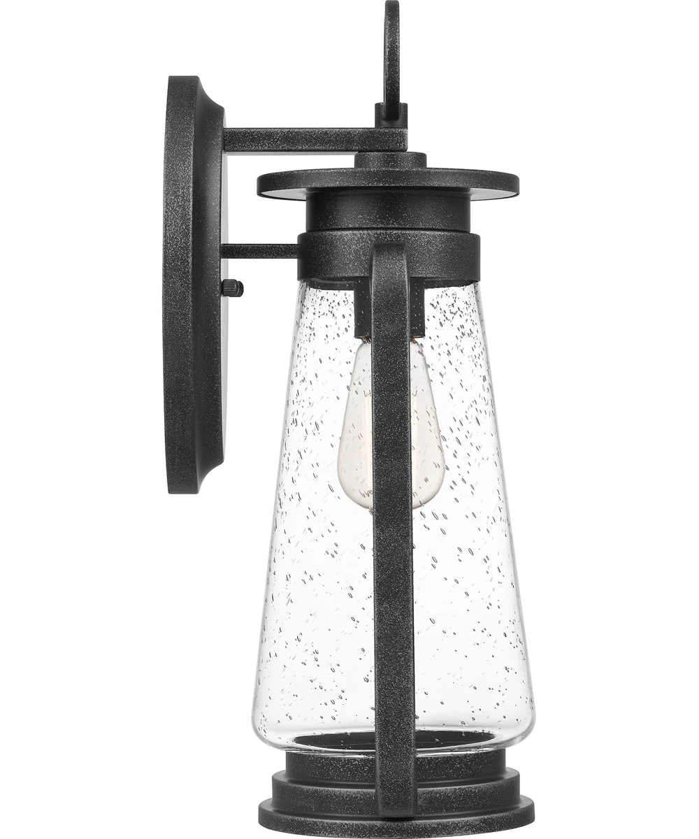 Sutton Large 1-light Outdoor Wall Light Speckled Black - Image 5