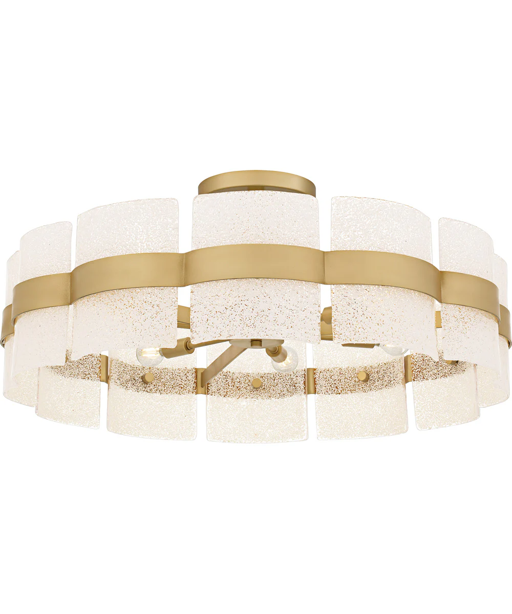 Sweeney Extra Large 6-light Semi Flush Mount Soft Gold - Image 4