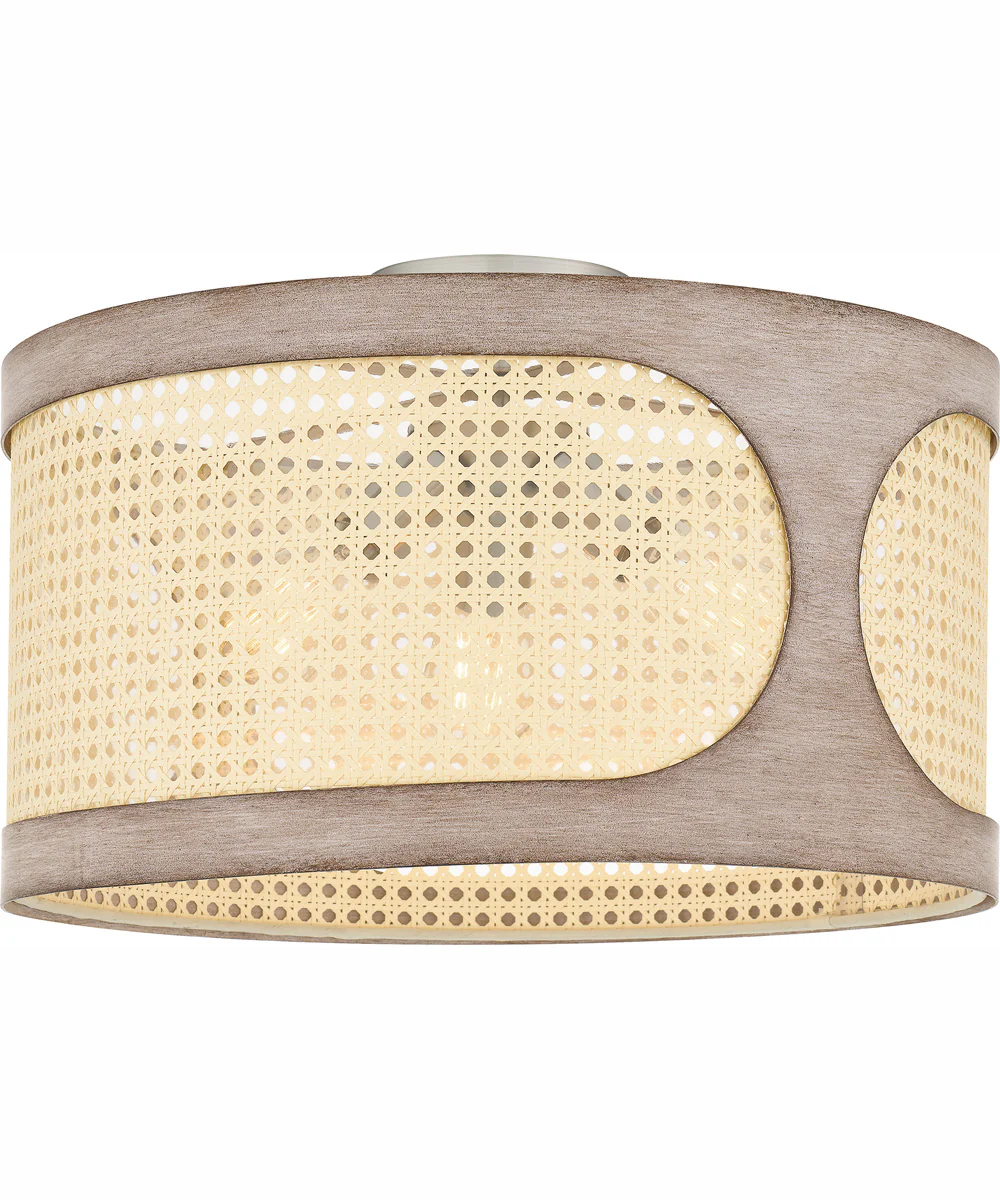 Syrah Large 3-light Semi Flush Mount Brushed Nickel - Image 2