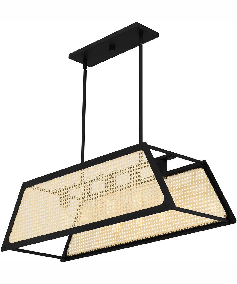 Syrah Medium 5-light Island Light Matte Black - Image 5