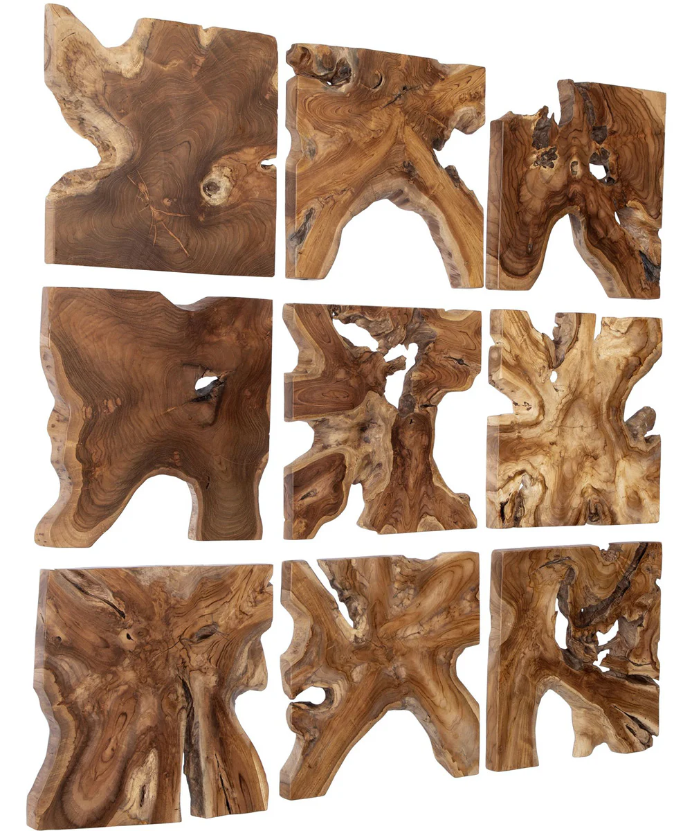 Talia Wood Wall Decor Set/9 - Image 4