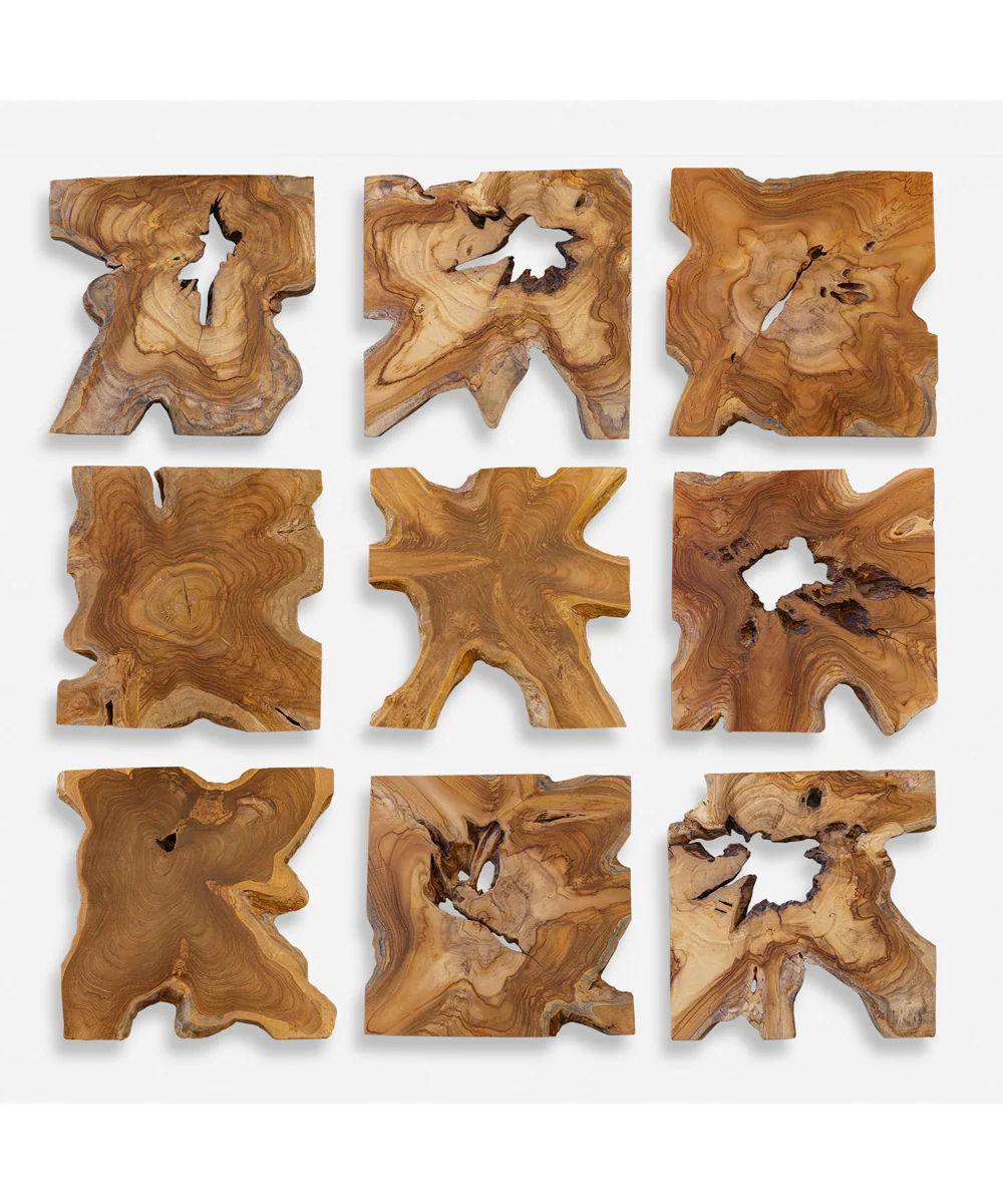 Talia Wood Wall Decor Set/9 - Image 5