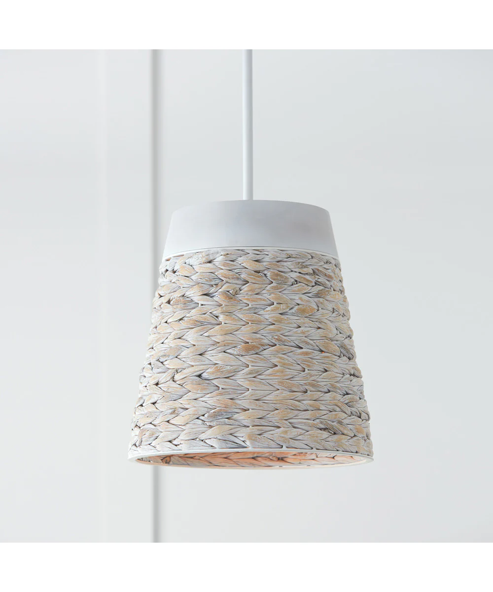 Tallulah 1-Light Pendant Chalk Wash - Image 2