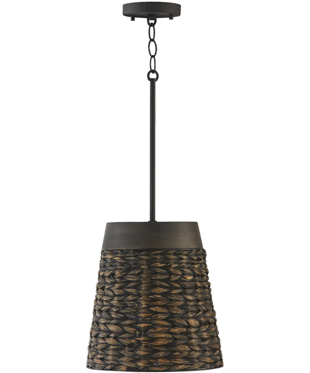 Tallulah 1-Light Pendant Charcoal Wash
