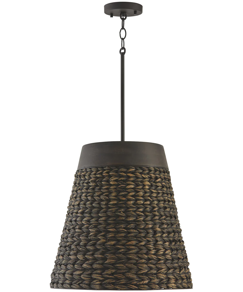 Tallulah 4-Light Pendant Charcoal Wash
