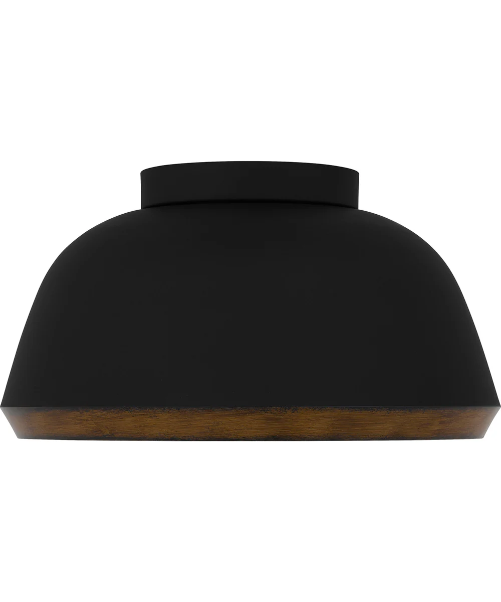 Tamara Medium 3-light Flush Mount Matte Black - Image 3