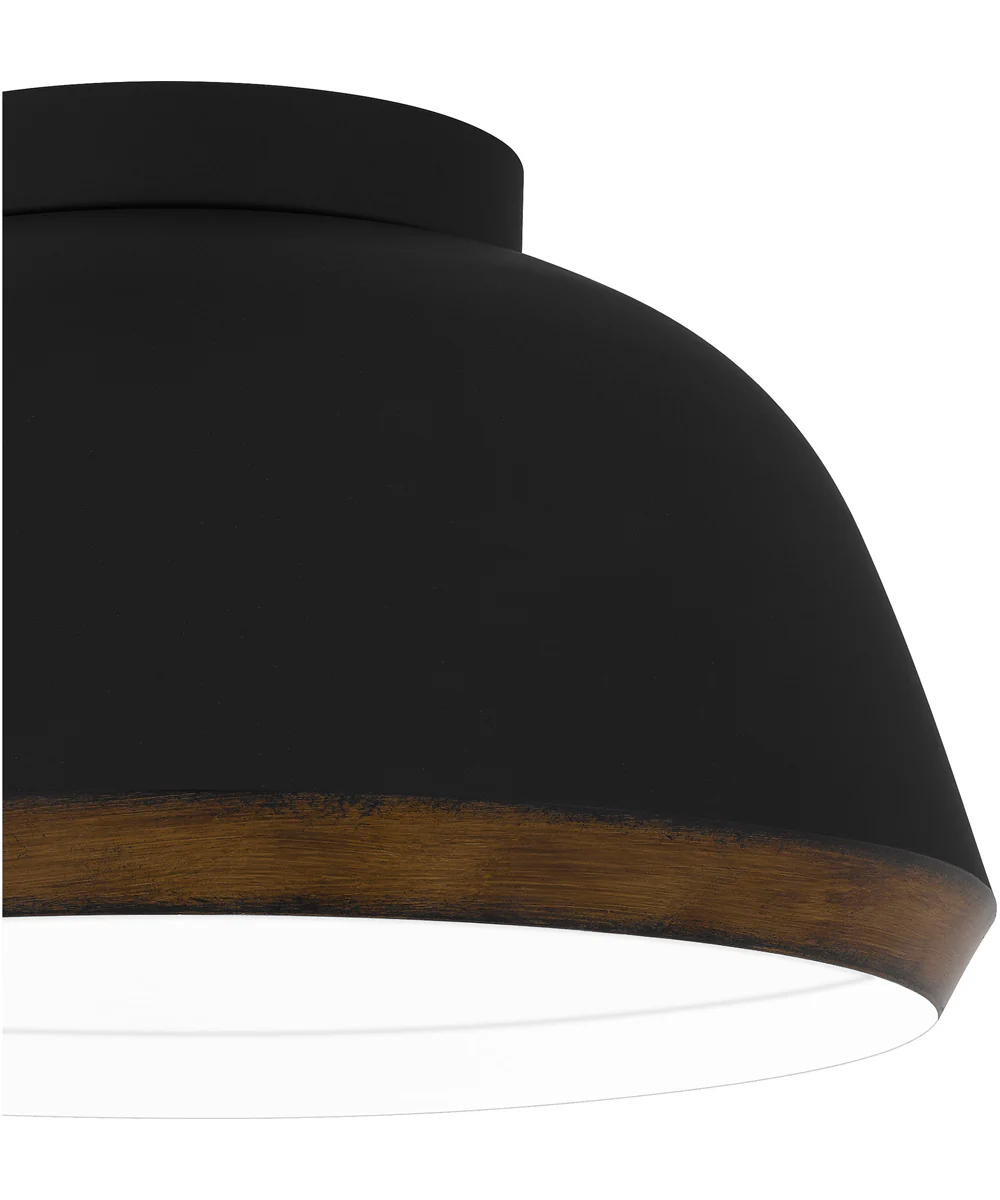 Tamara Medium 3-light Flush Mount Matte Black - Image 5