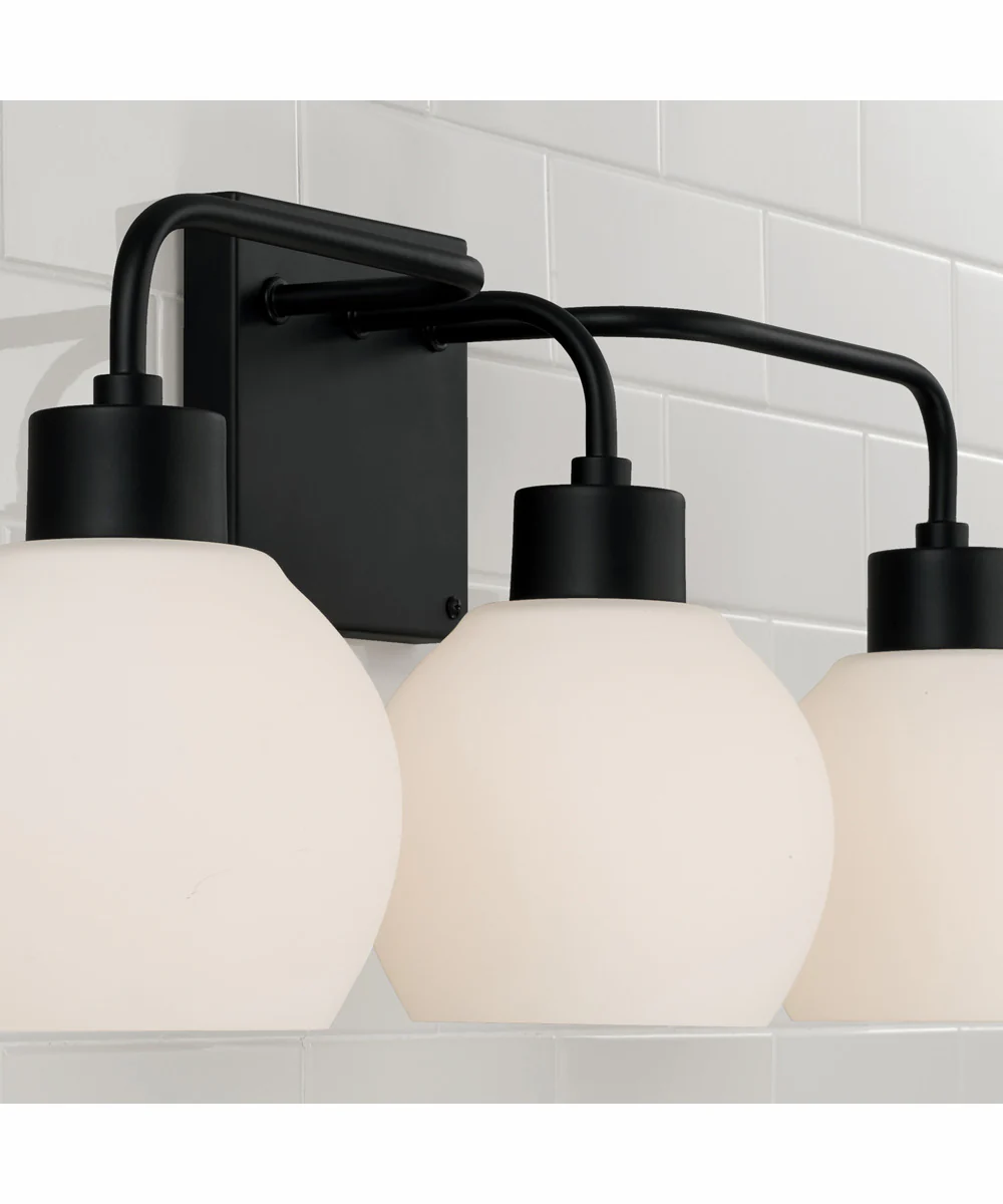 Tanner 3-Light Vanity Matte Black - Image 3