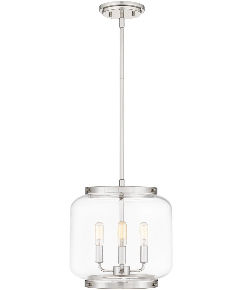 Tapley Small 3-light Mini Pendant Polished Nickel - Image 2
