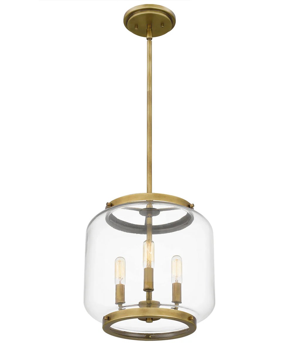Tapley Small 3-light Mini Pendant Weathered Brass - Image 5