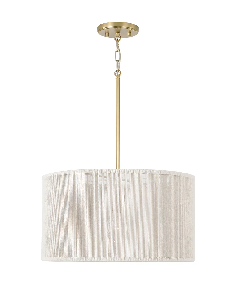 Tara 1-Light Pendant Matte Brass