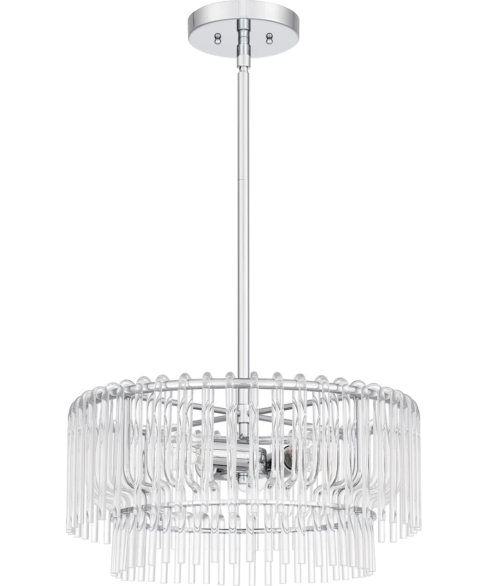 Tayshia Large 3-light Pendant Polished Chrome - Image 2