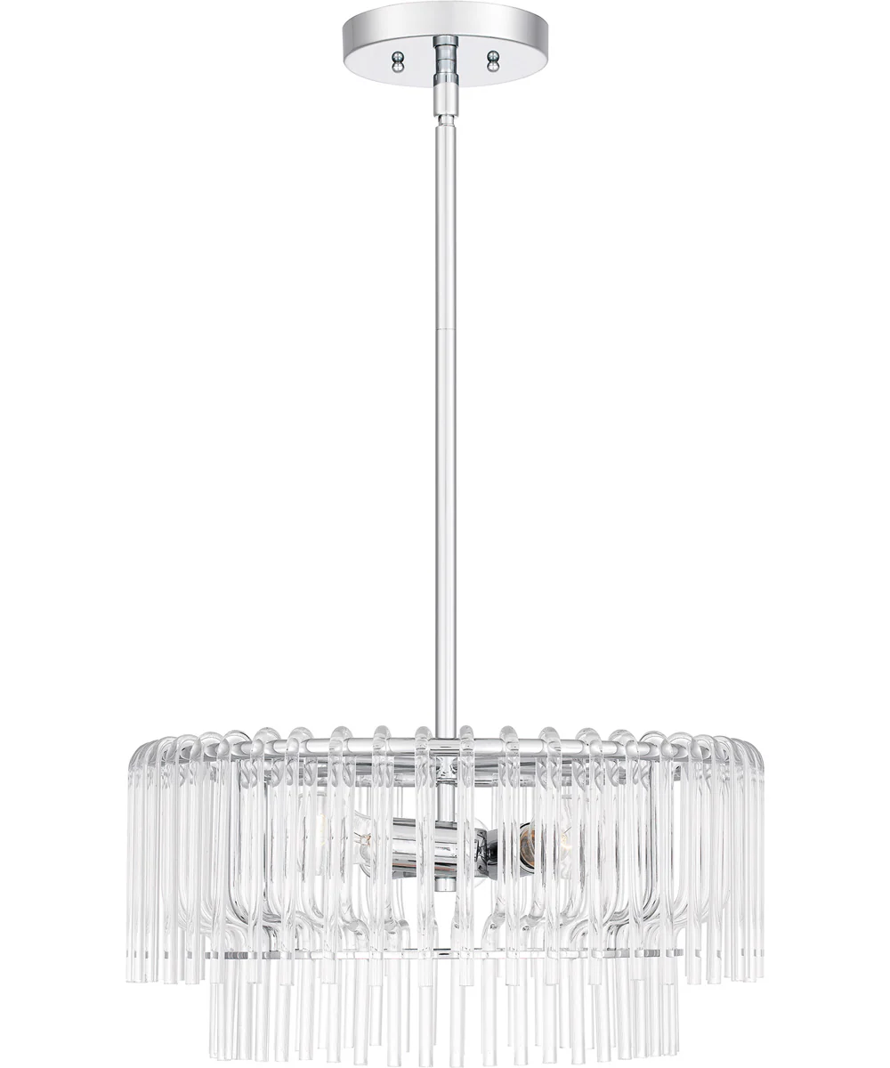Tayshia Large 3-light Pendant Polished Chrome - Image 3