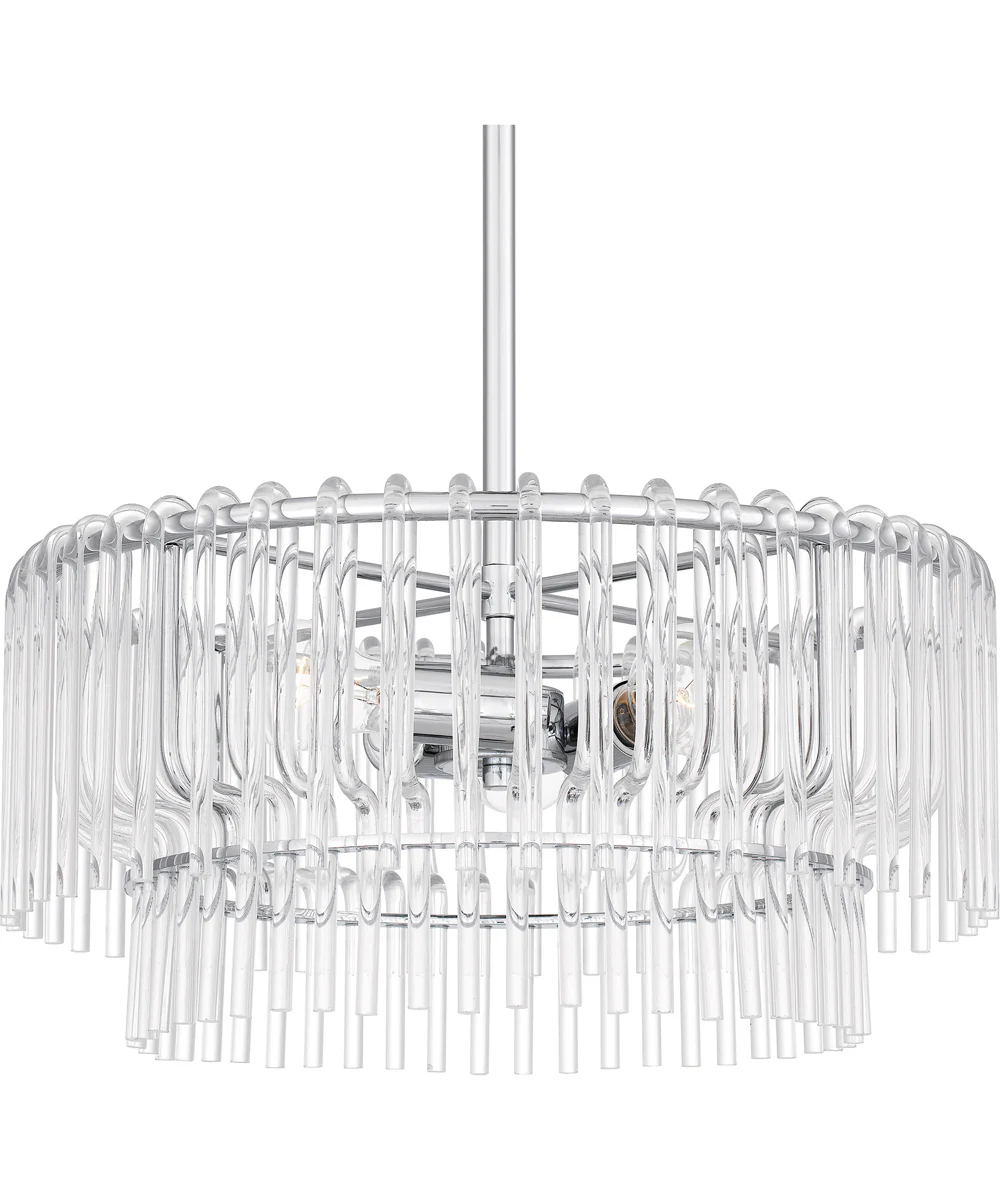 Tayshia Large 3-light Pendant Polished Chrome - Image 5