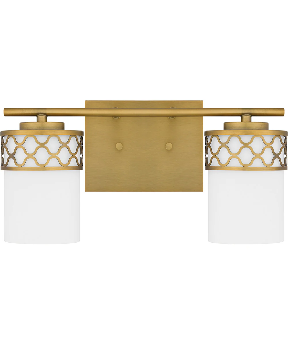 Tenley Medium 2-light Bath Light Aged Brass - Image 2