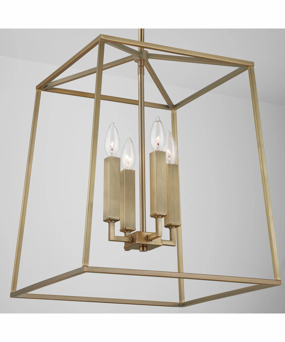 Thea 4-Light Foyer Aged Brass - Image 2