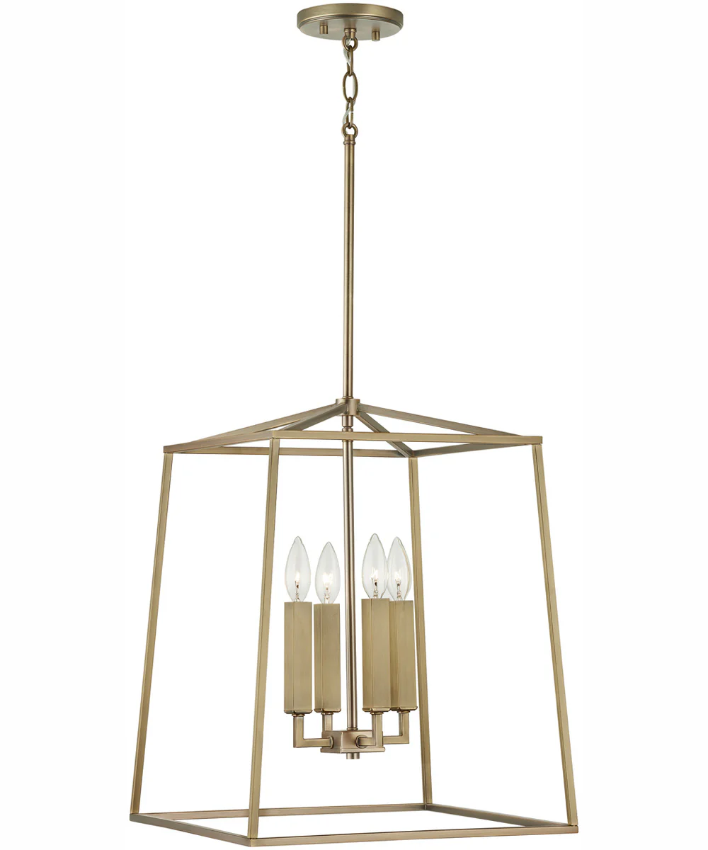 Thea 4-Light Foyer Aged Brass - Image 3