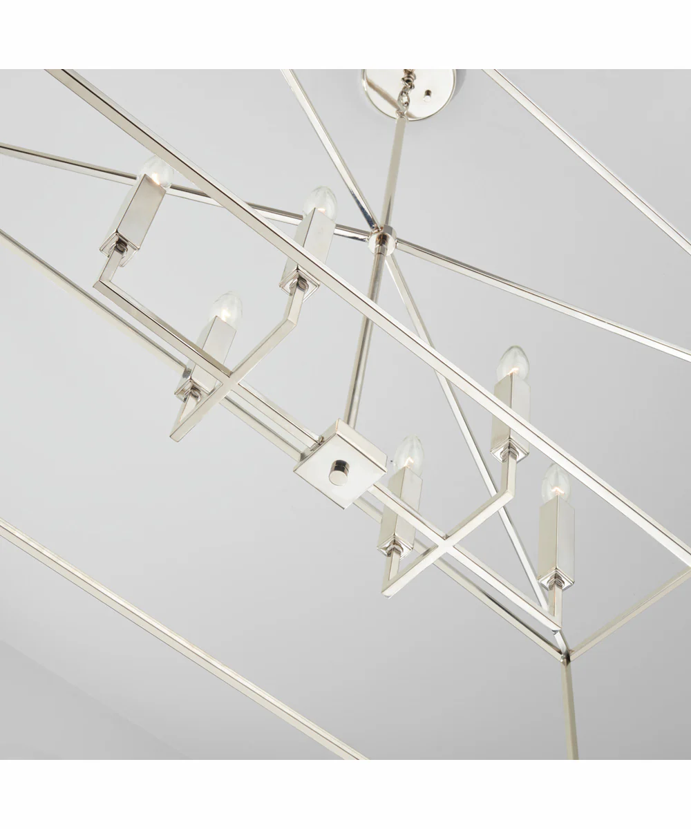 Thea 6-Light Island Polished Nickel - Image 2
