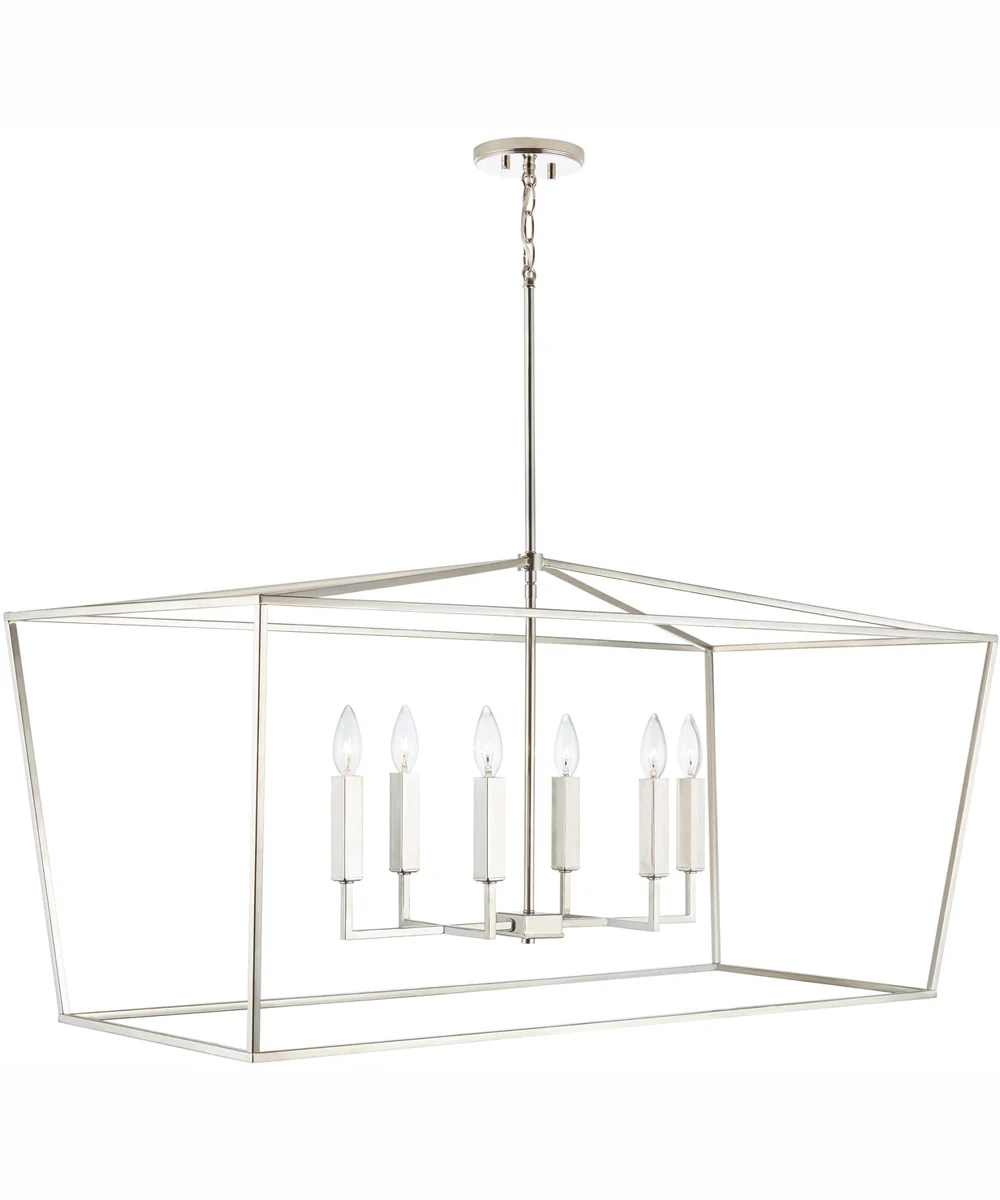 Thea 6-Light Island Polished Nickel - Image 3