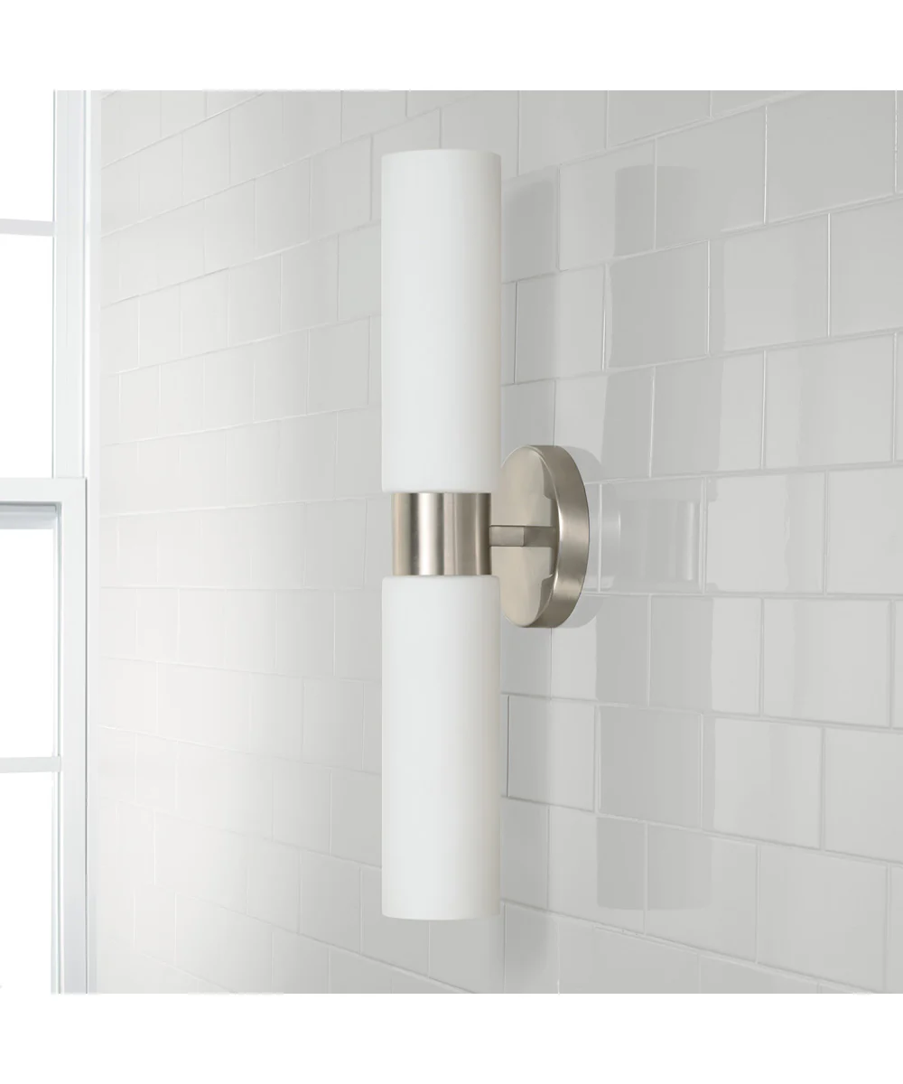 Theo 2-Light Sconce Brushed Nickel - Image 2