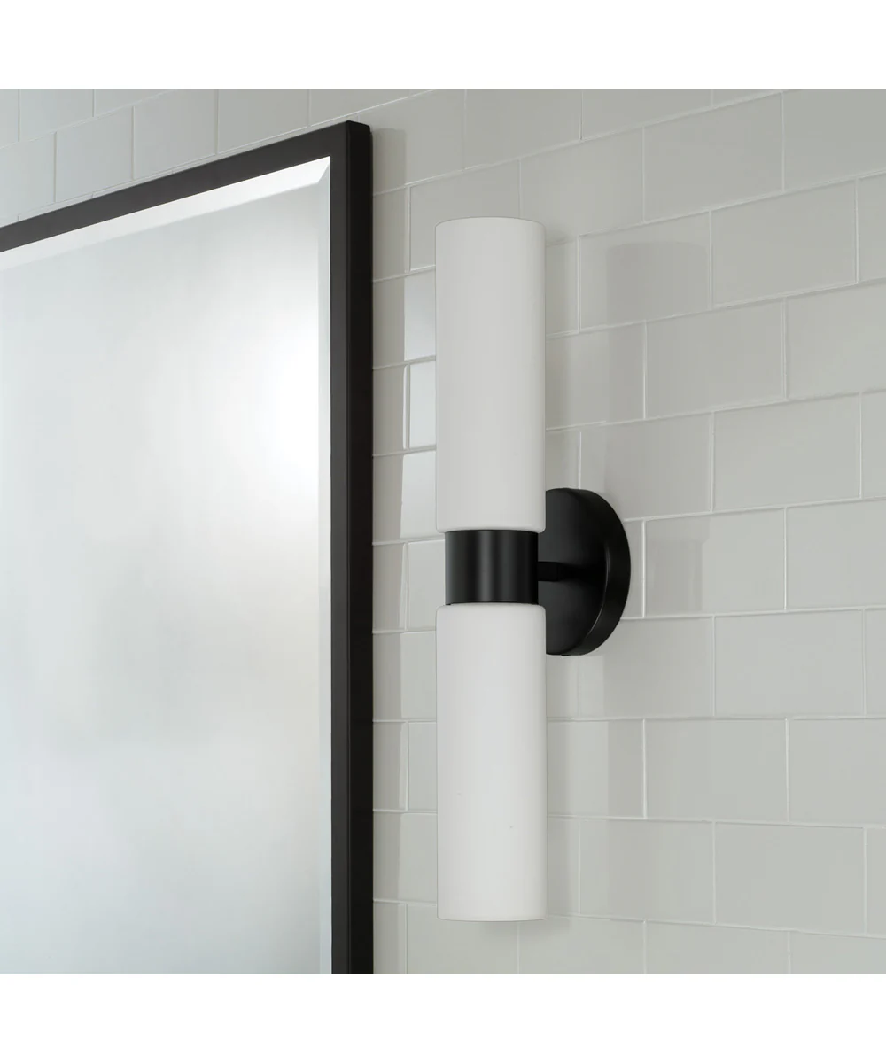 Theo 2-Light Sconce Matte Black - Image 4